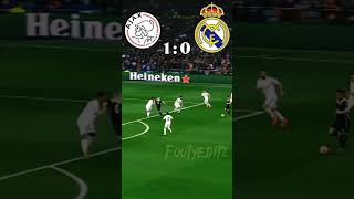 Ajax VS Real madrid 🔥 shorts football [upl. by Foulk]