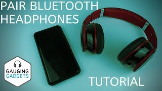 How to Pair Bluetooth Headphones to Phone  Android Bluetooth Earbud Pairing Tutorial [upl. by Markowitz]