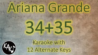 3435 Karaoke  Ariana Grande Instrumental Lower Higher Male Original Key [upl. by Aubrie297]