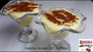 SUTLIJAŠ NA TURSKI NAČIN TURKISH CREAMY RICE PUDDING [upl. by Aggappera]