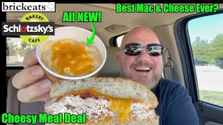 Schlotzskyquots NEW Mac amp Cheese REVIEW  Cheesy Meal Deal best Mac amp Cheese Ever brickeats [upl. by Fremont353]