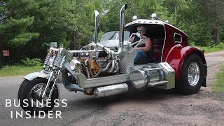 Custom Trike Looks Like A Semitruck [upl. by Eustace]