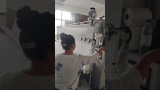 Curtainshower curtainbedsheet hemming sewing machine automatic stitiching [upl. by Norrahs426]