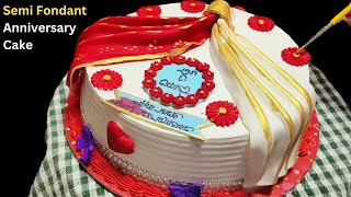 How To Decorate Fondant Cake  How To Make Cake With Fondant  Bangla [upl. by Ledeen156]