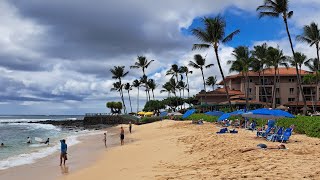 Marriott Waiohai Beach at Poipu Kauai Hawaii Southshore Oct 19 [upl. by Duaner]