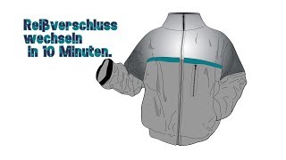 Reißverschluss in eine Lederjacke wechseln Tipps und Tricks [upl. by Truda]