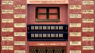 Virtual Silbermann Organ Zöblitz  Johann Sebastian Bach  Wachet auf ruftuns die Stimme [upl. by Selrahcnhoj]