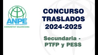 Reunión telemática Concurso de Traslados Secundaria y FP [upl. by Irved]