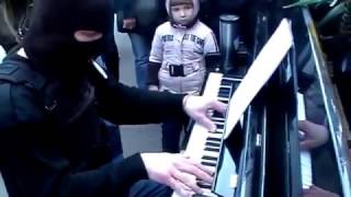 Incredible man plays piano on the street [upl. by Herschel]