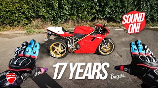 Ducati 916 SPS  First Ride in 17 YEARS [upl. by Uohk254]