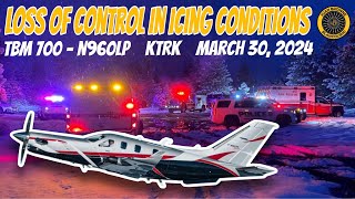 Truckee TBM 960 Crash in Icing Conditions 30 March 2024 [upl. by Cargian543]