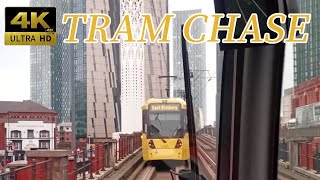 【4K Drivers view】Manchester Metrolink Victoria to Altrincham [upl. by Airenahs]