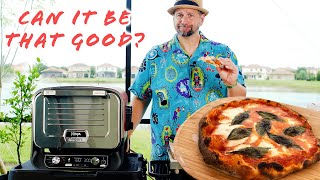 Ninja Woodfire Outdoor Oven amp Stand  Unboxing Review amp First Pizza Sauce Cheese amp Dad Jokes [upl. by Ahsratan]