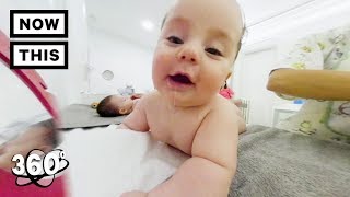 Baby Spa Madrid  Unframed by Gear 360  NowThis [upl. by Aihsa202]