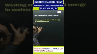 Flogging a Dead Horse  explained by B Sreenivasulu Reddy Director Everest Coaching Point [upl. by Kirshbaum17]