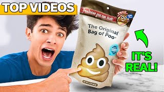 Trying Crazy Online Hacks  Brent Rivera [upl. by Anwahsat]