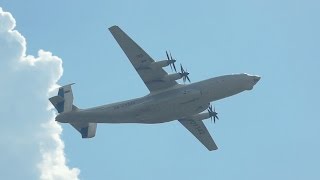 Antonov AN22 Cock Flypast at 100 Years Russian Air Force 2012 AirShow [upl. by Darrill898]