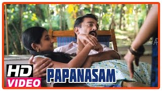 Papanasam Tamil Movie  Scenes  Nivedha tells about her camp experiances to Kamal Haasan  Gautami [upl. by Seldan]