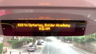 618 to Osterley Bolder Academy [upl. by Mcgill]