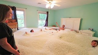 ENTIRE ROOM FULL OF BEANBAG BEADS PRANK [upl. by Huda229]