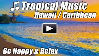 HAWAIIAN MUSIC Caribbean Island Relaxing Romantic Tropical Songs Relax Study Hawaii Studying Happy [upl. by Ahtaela434]