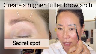 Create a higher fuller brow arch [upl. by Niuqram339]