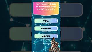 Think You Can Unscramble These Motorcycle Words BrainTeasers MotorcycleChallenge Unscramble Fun [upl. by Ratcliffe]