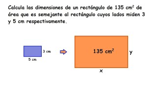 Problema de rectángulos semejantes razón entre áreas [upl. by Meagher]