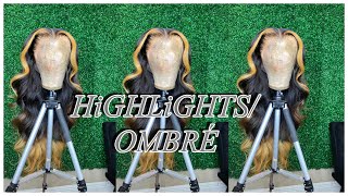 HD Frontal Wig How to Highlights  Ombré  MD Collection Hair [upl. by Annad783]