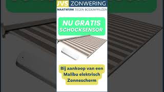 Elektrisch zonnescherm met gratis schocksensor [upl. by Garling]