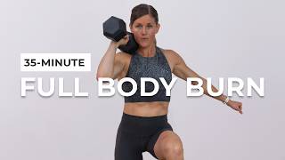 35Minute Full Body Dumbbell Workout Strength Power Abs [upl. by Revkah]