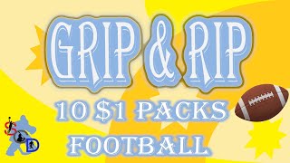 Ten 1 Football Packs Grip amp Rip V24135 [upl. by Colver]