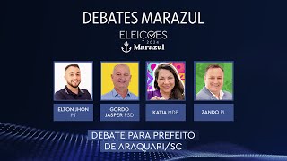 Eleições 2024 Debate com os candidatos a prefeito de Araquari [upl. by Bernete952]