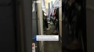 Passengers scream as plane hits severe turbulence [upl. by Noxid349]