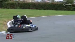 Karting  Test dun kart biplace Vendée [upl. by Oman694]