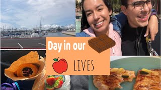 FOLLOW US AROUND LONG BEACH farmers market  homemade pizza [upl. by Turpin]