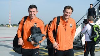 Shakhtar arrived in Rotterdam befofe the Champions League match vs Feyenoord [upl. by Egidius]