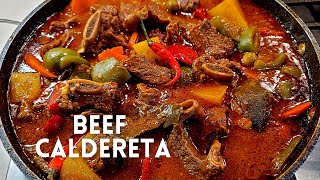 BEEF CALDERETA  KALDERETA Beef Short Ribs Stew [upl. by Shultz]