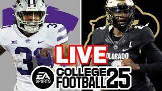 Kansas State at Colorado  101224 Simulation EA College Football 25 [upl. by Neerahs]