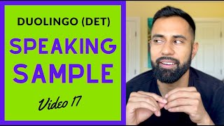 Duolingo English Test DET Task 17 A guide to the SPEAKING SAMPLE [upl. by Griff513]