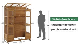 Mcombo Greenhouses Patio Lawn amp Garden Model 60570899CR [upl. by Malcolm]