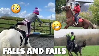 horse FALLS amp FAILS  Subscriber Edition  equinemollie [upl. by Nnylyak]