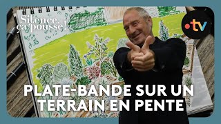 Pas de panique  2 ans après  platebande romantique sur un terrain en pente  Silence ça pousse [upl. by Uranie]