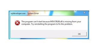 The program cant start because MSVCR110 dll is missing from your computer Resolved [upl. by Nwahsel929]