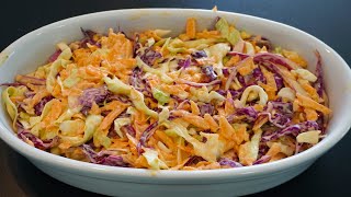 PERFEITA PARA ACOMPANHAR GRELHADOS SALADA COLESLAW [upl. by Anirrehs58]