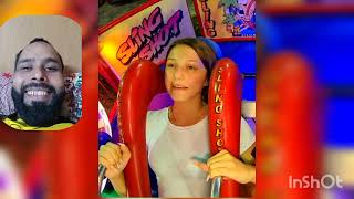 Girls Passing Out  Funny Slingshot Ride Compilation  Girls Slingshot Ride  Slingshot Ride [upl. by Neelyhtak]