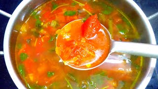 தக்காளி ரசம்னா இப்படி இருக்கனும்னு எல்லாரும் பாராட்டுவாங்க  Thakkali Rasam Simple Rasam Recipe [upl. by Krm]