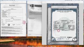 How to apostille a Los Angeles California Birth Certificate signed by Jonathan E Fielding [upl. by Aciraj]