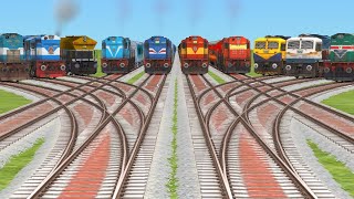 🔟 Trains Crossing Quick Fast On Bumpy Railroad🫧 Crossings Tracks  toy train crossing video [upl. by Allecsirp]