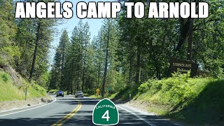 California Highway 4 East Angels Camp to Arnold [upl. by Fanni]